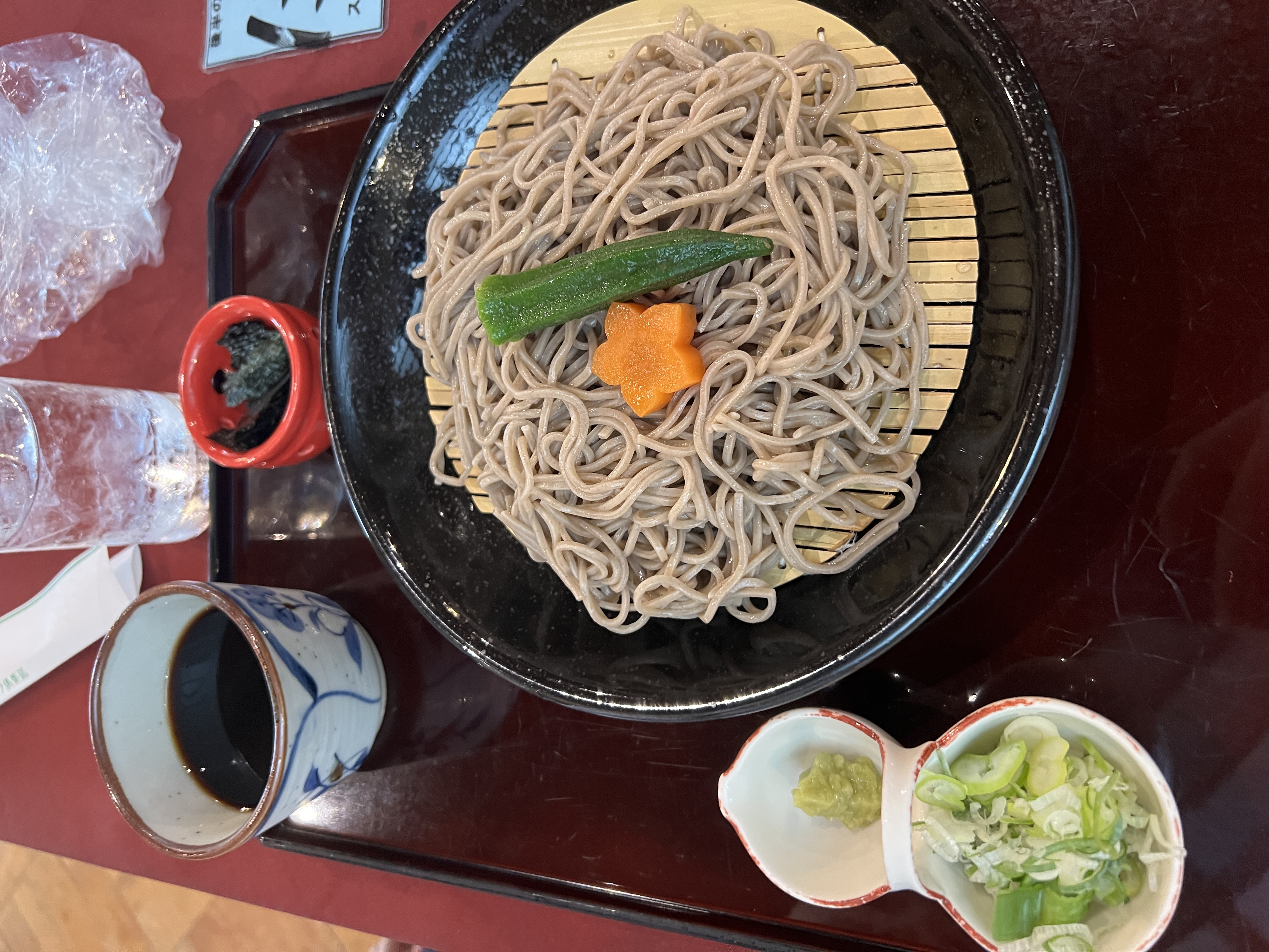 소바 정식(와사비/파/김과 소스 포함)